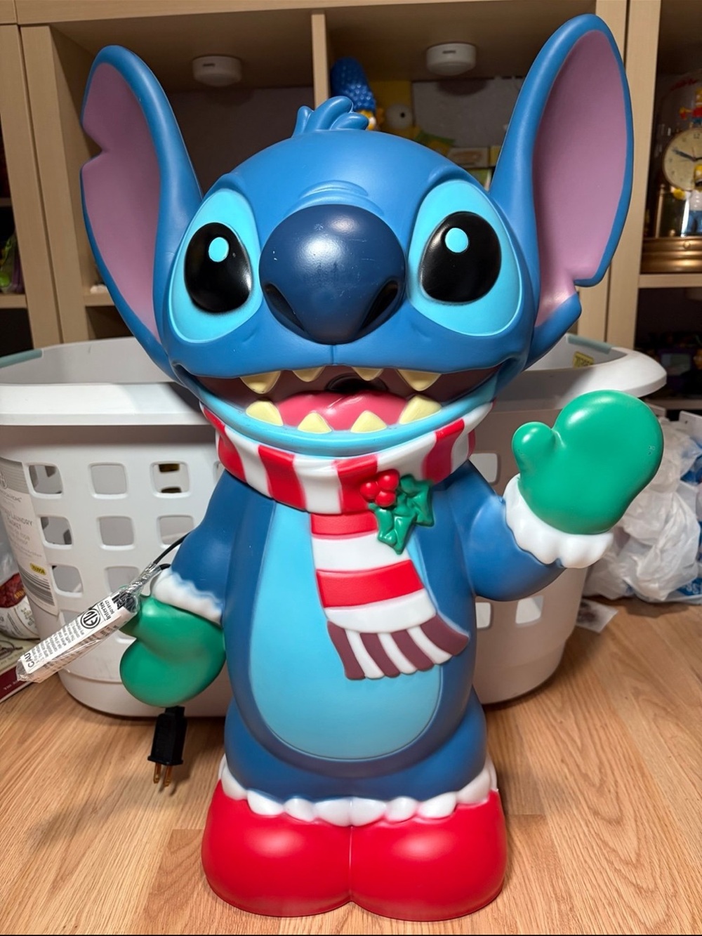 Disney Stitch Christmas Lighted 22” Blow Mold